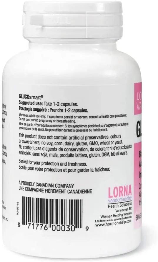 Lorna Vanderhaeghe - GLUCOsmart, 30 Capsules Supplements - Blood Sugar at Village Vitamin Store