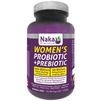 Naka Women's Probiotic + Prebiotic 35 Delayed Release Caps Supplements - Women's Probiotics at Village Vitamin Store