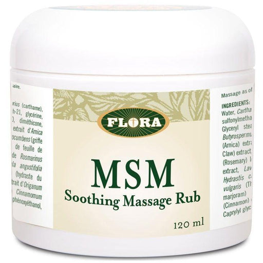 Flora MSM Relief Rub 120 ml Personal Care at Village Vitamin Store