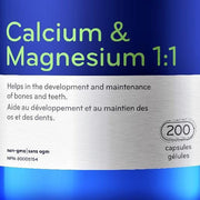Sisu Calcium & Magnesium 1:1 200 Caps Minerals - Magnesium at Village Vitamin Store