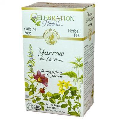 Celebration Herbals Yarrow Leaf 24 Tea Bags Food Items at Village Vitamin Store