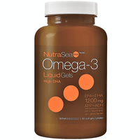Nutrasea Omega-3 Liquid Gels High DHA 60 Softgels Supplements - EFAs at Village Vitamin Store