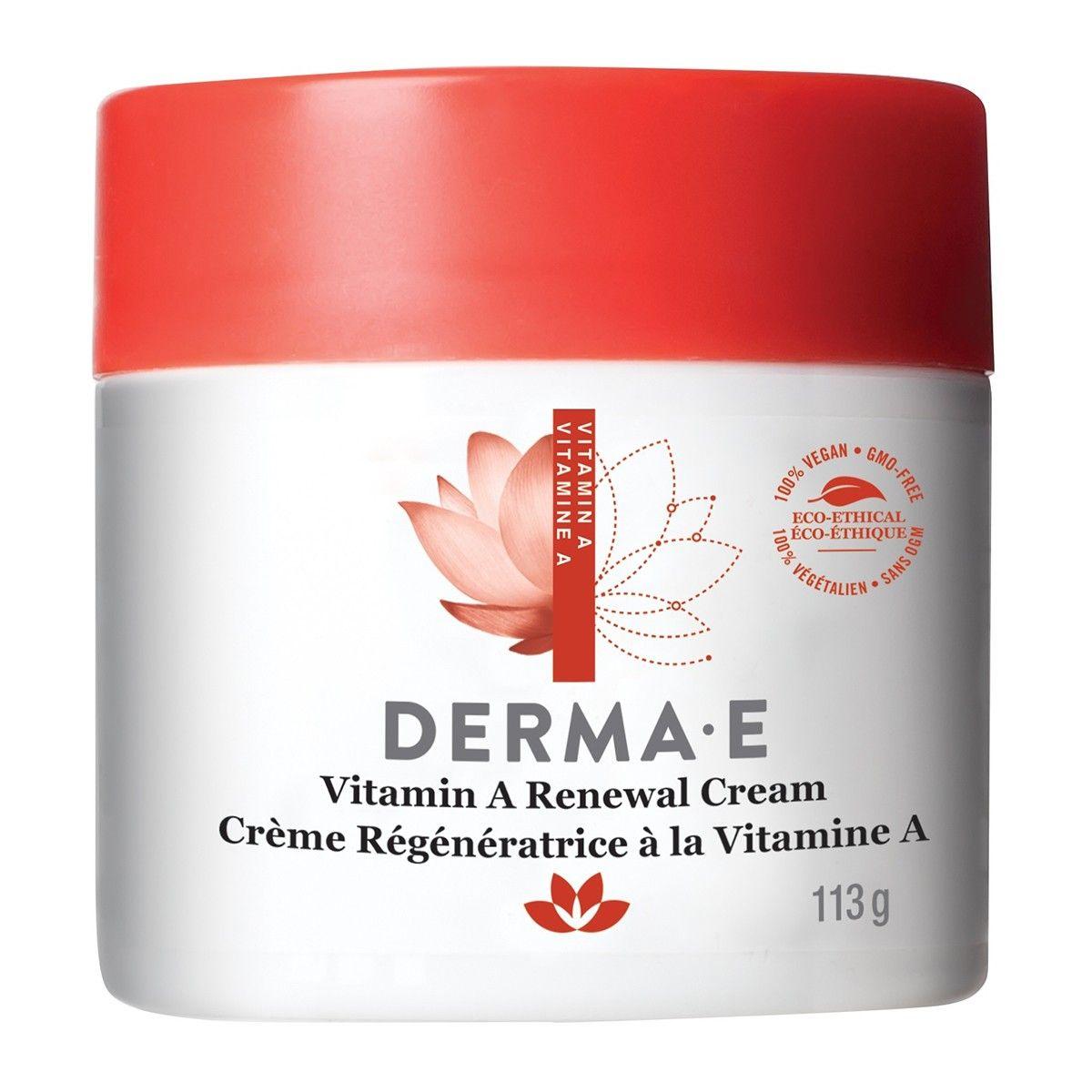 Derma E Vitamin A Renewal Cream 113g Face Moisturizer at Village Vitamin Store