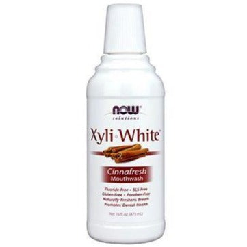 NOW Xyliwhite Mouthwash Cinnafresh 473mL Oral Care at Village Vitamin Store