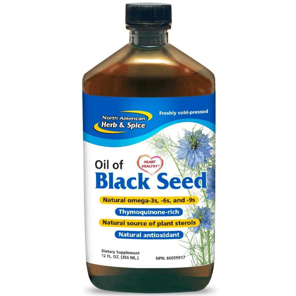 North American Herb & Spice Black Seed Oil 355mL Supplements at Village Vitamin Store