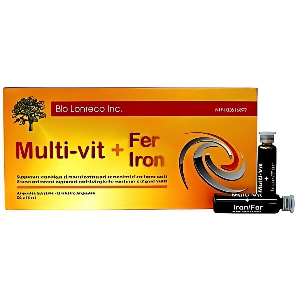 Bio Lonreco Inc. Multi-Vitamin + Iron 20x10mL Vitamins - Multivitamins at Village Vitamin Store