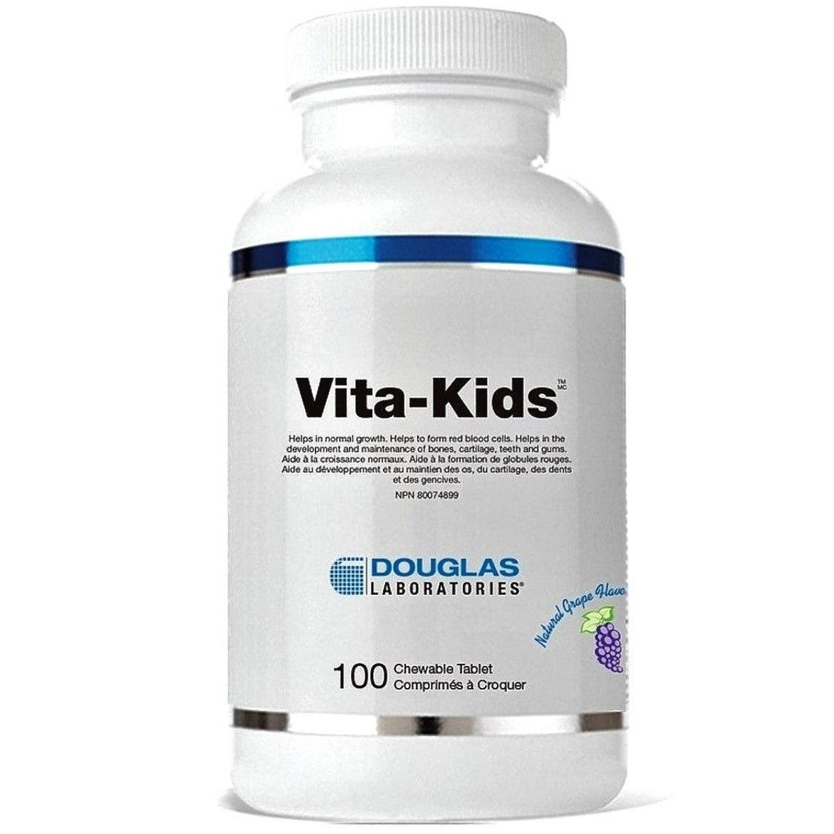 Douglas Laboratories Vita-Kids Grape 100 Chewable Tabs Supplements - Kids at Village Vitamin Store