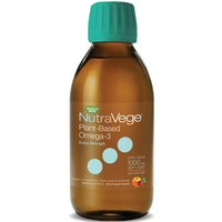 NutraVege Omega-3 Plant Based Extra Strength Cranberry Orange 200mL Supplements - EFAs at Village Vitamin Store