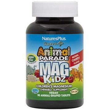Natures Plus Animal Parade Mag Kidz (Sugar Free Natural Cherry) - 90 Chew Tabs Supplements - Kids at Village Vitamin Store