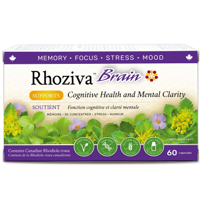 Nanton's Rhoziva Brain 60 Capsules Supplements - Cognitive Health at Village Vitamin Store