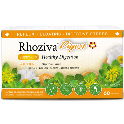 Nanton Nutraceuticals Rhoziva Digest 60 Capsules Supplements - Digestive Health at Village Vitamin Store