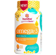 Honibe Omega-3 Natural Orange 60 Gummies Supplements - EFAs at Village Vitamin Store
