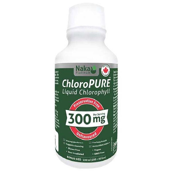 Naka Platinum ChloroPURE 300mg 250ml Unflavoured Supplements at Village Vitamin Store