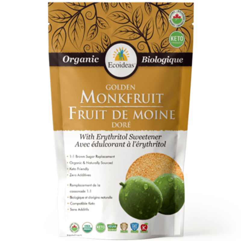 Ecoideas Organic Monkfruit Golden with Erythritol Sweetener 227g Food Items at Village Vitamin Store