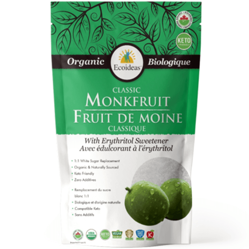 Ecoideas Organic Monkfruit Classic with Erythritol Sweetener 227g Food Items at Village Vitamin Store