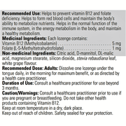 Biomed B12 Folate 60 lozenges Vitamins - Vitamin B at Village Vitamin Store