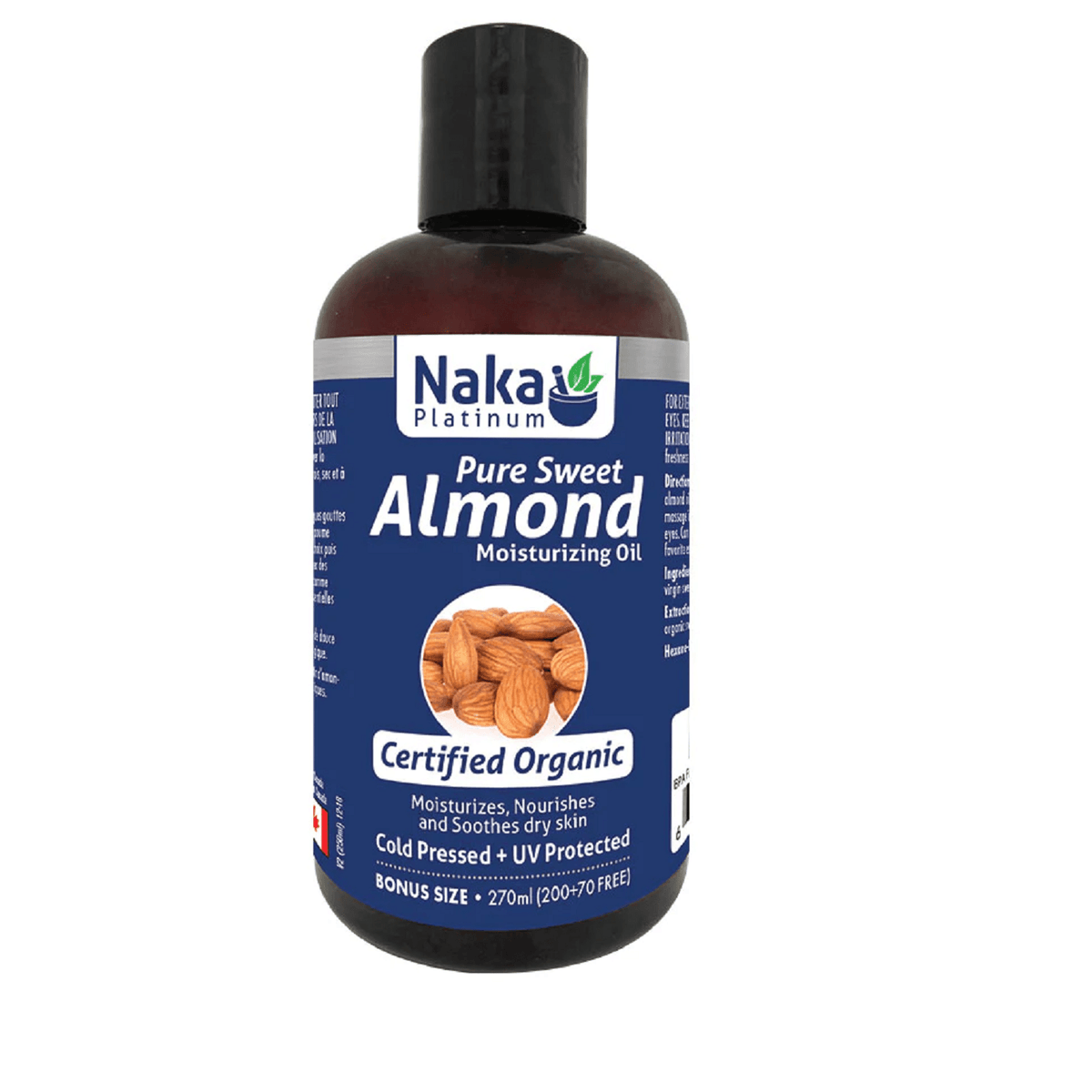 Naka Platinum Moisturizing Oil - Almond 270ml Beauty Oils at Village Vitamin Store