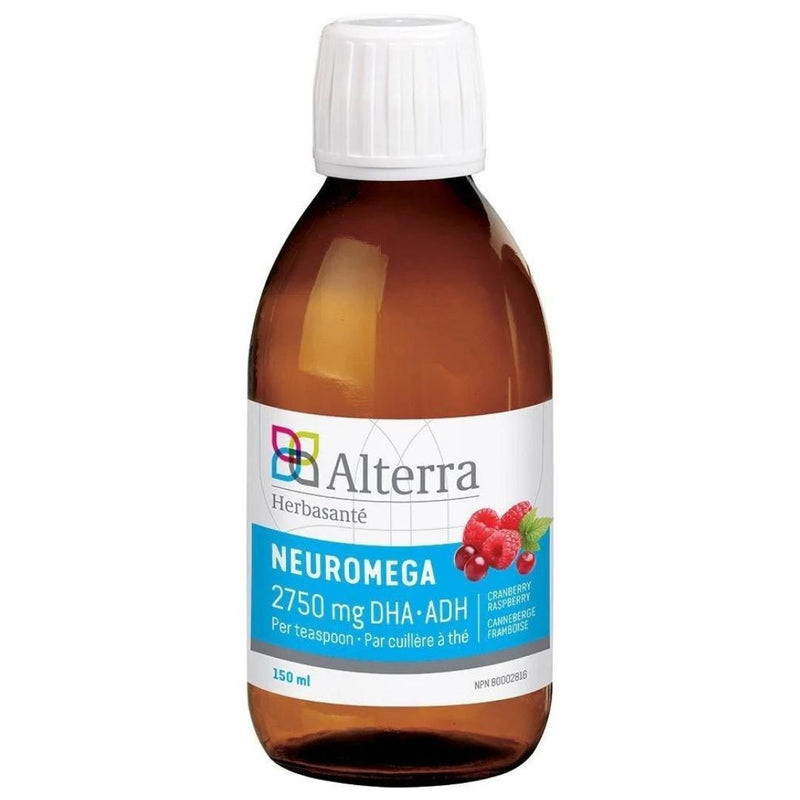 Alterra Neuromega 2750 mg ADA/DHA -150 ml Cranberry Flavor Supplements - Cognitive Health at Village Vitamin Store