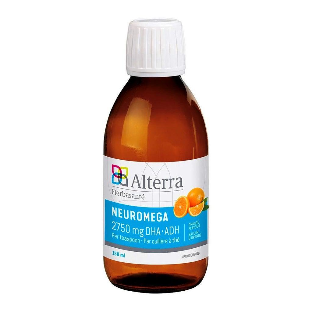Alterra Herbasanté Neuromega Orange 2750mg 150ml Supplements - Cognitive Health at Village Vitamin Store