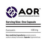 AOR Curcumin-95 400mg 90 Veggie Caps Supplements - Turmeric at Village Vitamin Store