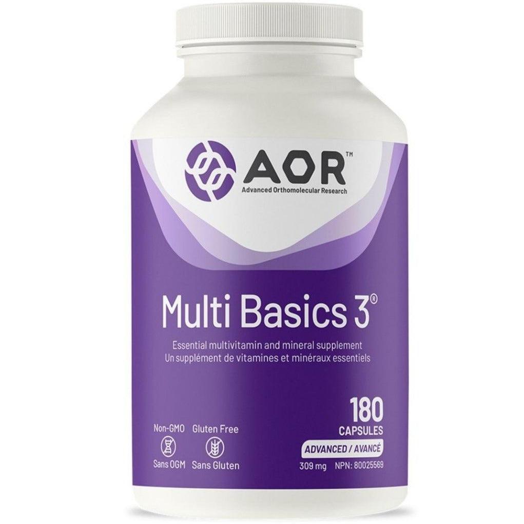 AOR Multi Basics-3 309mg 180 Caps | Village Vitamin Store Canada