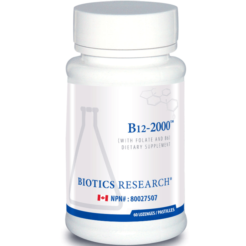 Biotics Research B12-2000 Lozenges 60 Lozenges Vitamins - Vitamin B at Village Vitamin Store