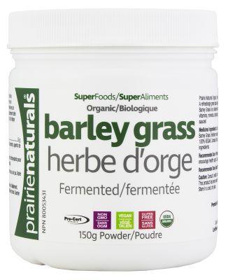Prairie Naturals Organic Barley Grass Powder 150G Supplements - Greens at Village Vitamin Store