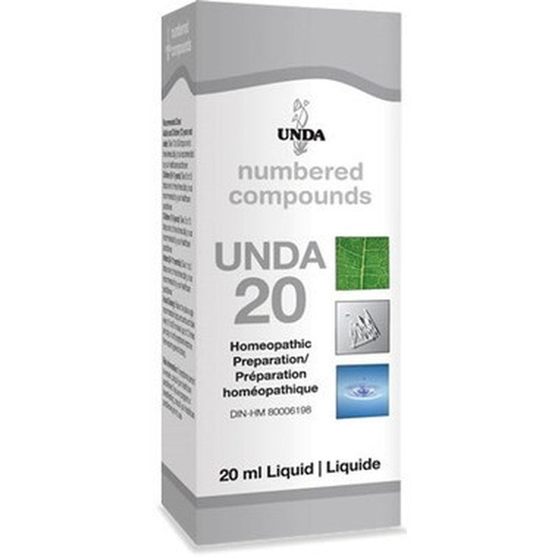 UNDA Numbered Compounds UNDA 20 Homeopathic at Village Vitamin Store