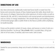 New Roots New Zealand Beef Bone Broth Protein Organic Fermented Ginger 300g Supplements - Protein at Village Vitamin Store