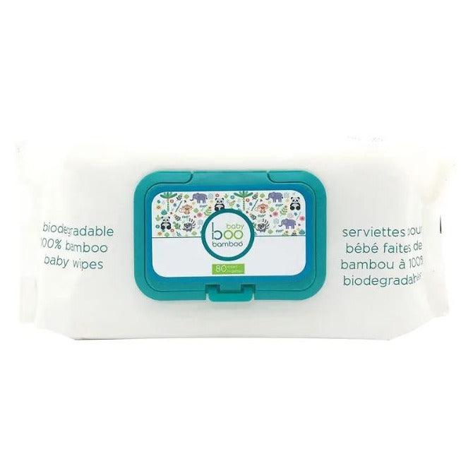 Boo Bamboo Biodegradable 100% Bamboo Baby Wipes 80 Wipes Baby & Toddler at Village Vitamin Store
