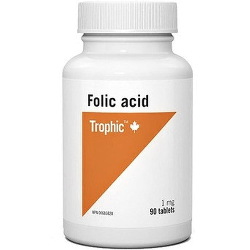 Trophic Folic Acid 1MG 90 Tabs Supplements at Village Vitamin Store