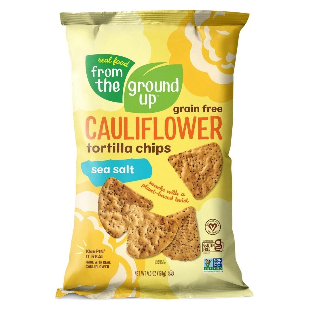 From the Ground Up Gran Free Cauliflower Tortilla Chips Food Items at Village Vitamin Store