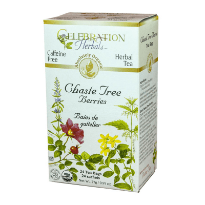 Celebration Herbals Chaste Tree Berries Tea 24 Tea Bags Food Items at Village Vitamin Store