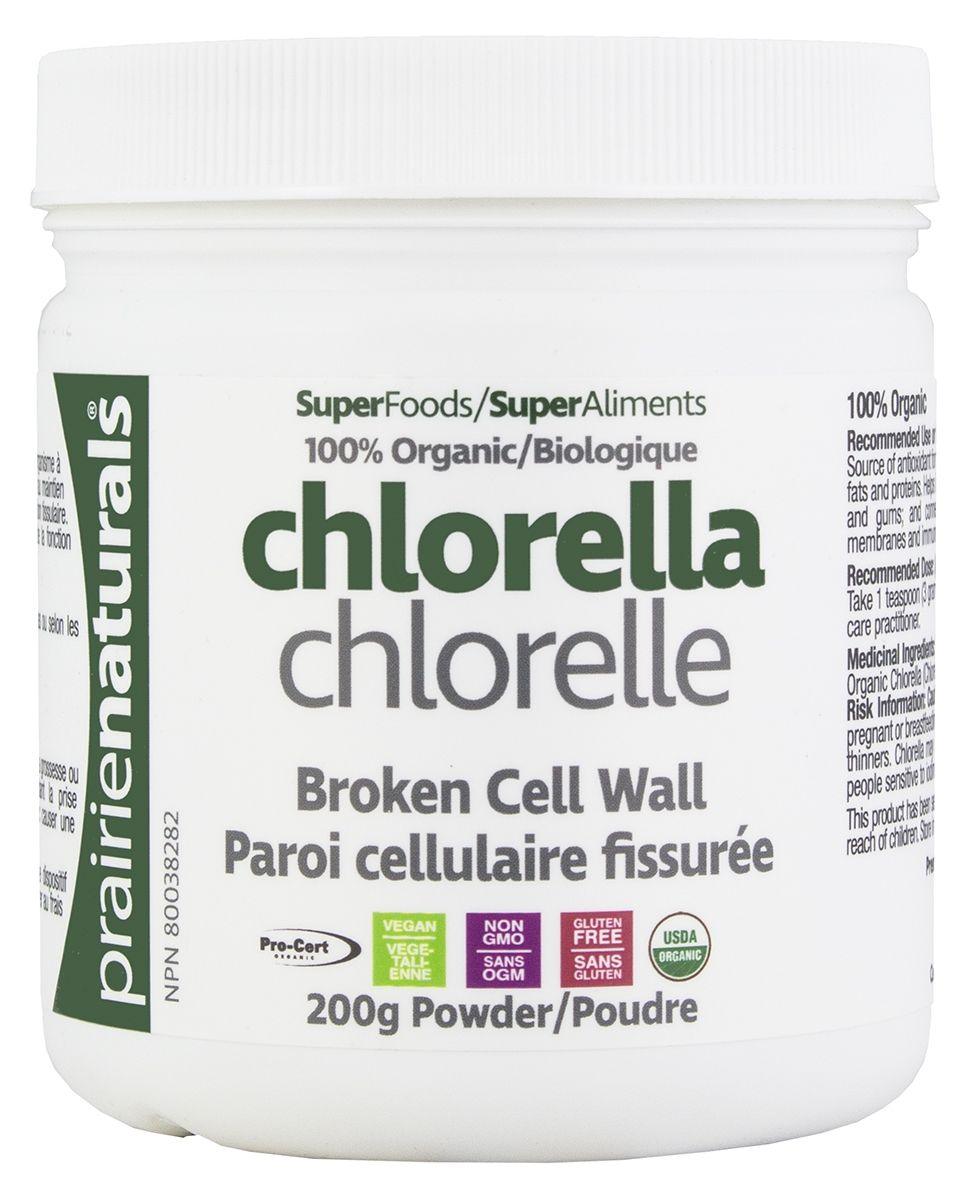 Prairie Naturals Chlorella Powder 200g Supplements - Greens at Village Vitamin Store