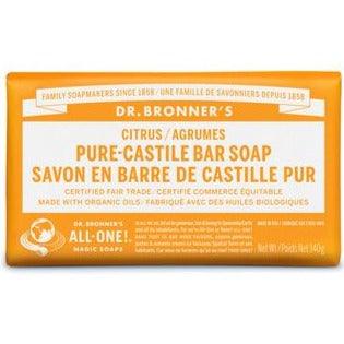 Dr. Bronner's Pure-Castile Bar Soap Citrus 140g Soap & Gel at Village Vitamin Store