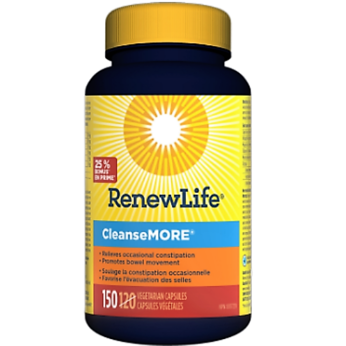 Renew Life CleanseMORE 120 Veggie Caps + 30 Caps (Bonus) Supplements - Detox at Village Vitamin Store