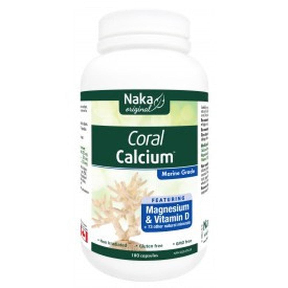 Naka Coral Calcium with Magnesium and Vitamin D Plus 73 Minerals 180 Caps Minerals - Calcium at Village Vitamin Store