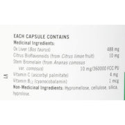 Trophic Desiccated Liver 488mg - 180 Caps Supplements at Village Vitamin Store