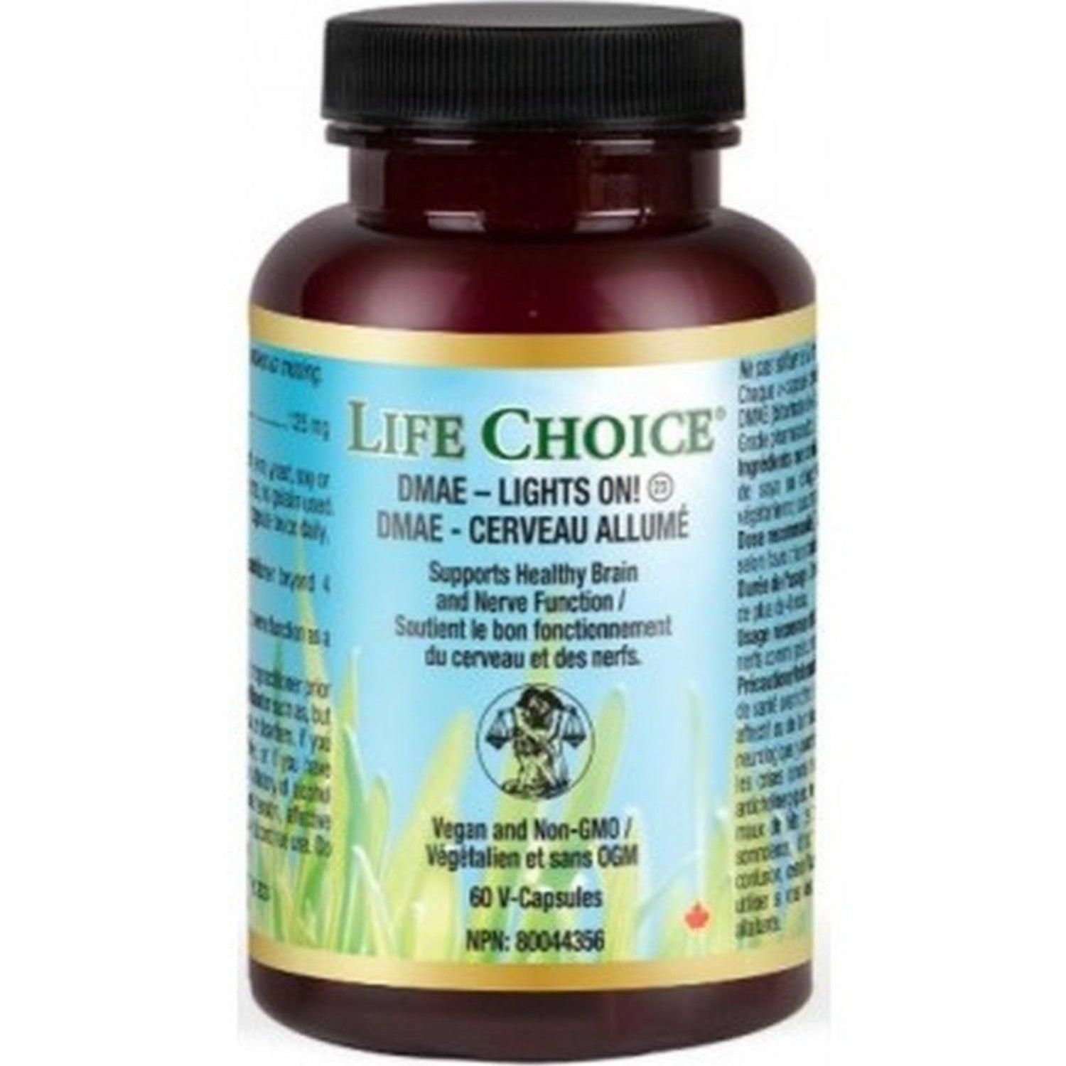 Life Choice DMAE - Lights On 60 V-Caps Supplements at Village Vitamin Store