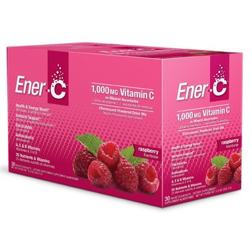 Ener-Life Vitamin-C 1000 mg Raspberry 30 Packs Vitamins - Vitamin C at Village Vitamin Store