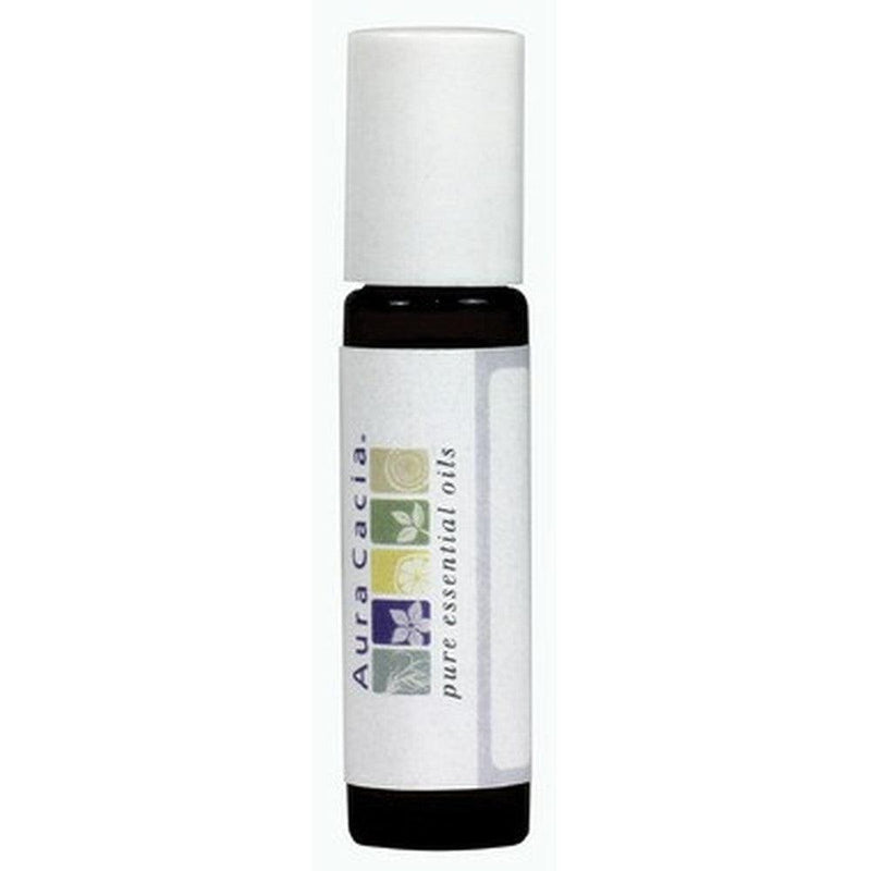 Aura Cacia Amber Roll-On Glass .31 oz Bottle with Writeable Label Essential Oils at Village Vitamin Store
