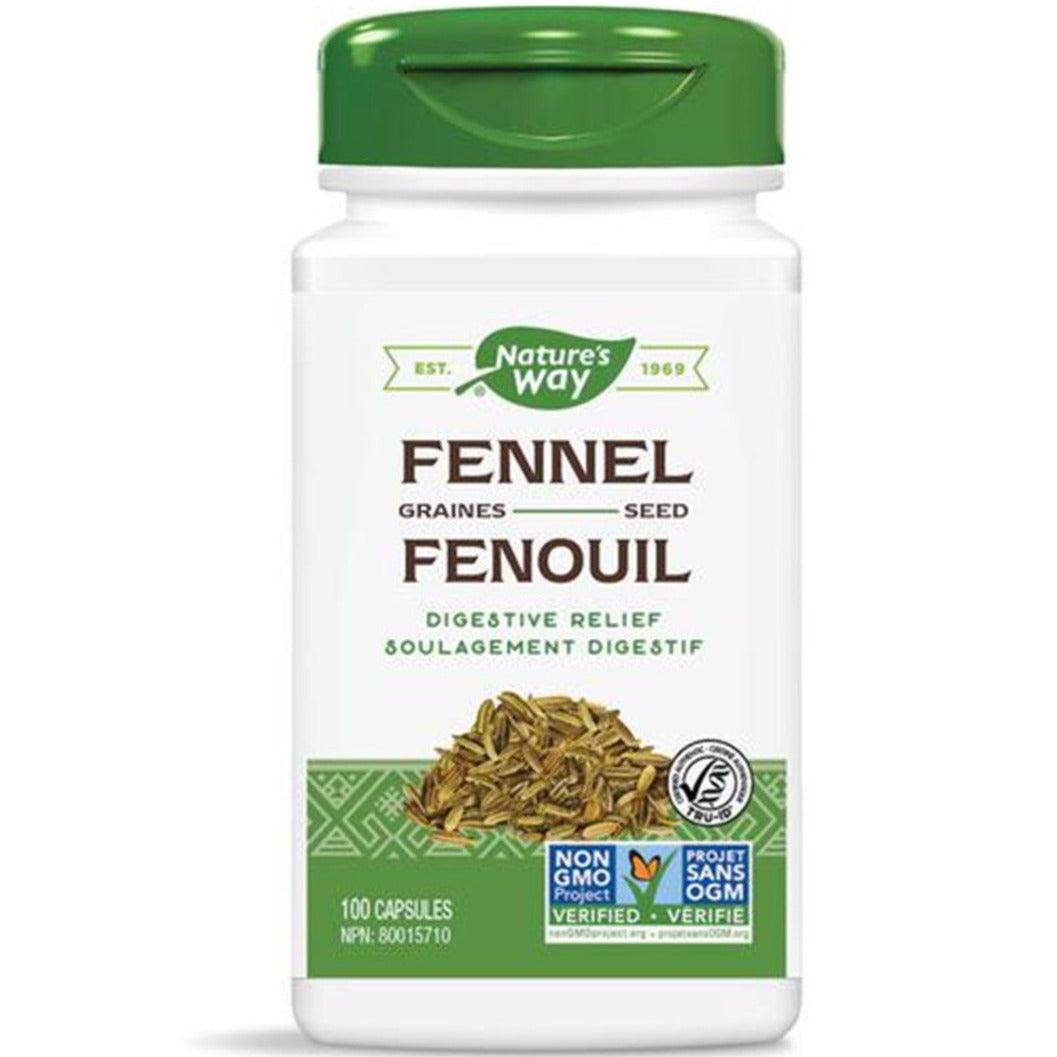 Nature's Way Fennel Seed 100 Caps Supplements - Digestive Health at Village Vitamin Store