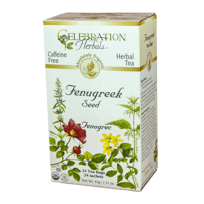 Celebration Herbals Organic Fenugreek Seed Tea 24 Herbal Tea Bags Food Items at Village Vitamin Store