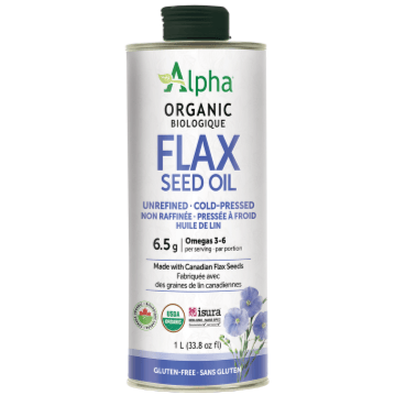 Alpha Health Flax Seed Oil 1L Food Items at Village Vitamin Store