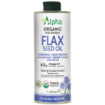 Alpha Health Flax Seed Oil 1L Food Items at Village Vitamin Store