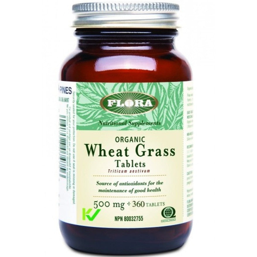 Flora Wheat Grass 500MG 360 Tabs Supplements - Greens at Village Vitamin Store