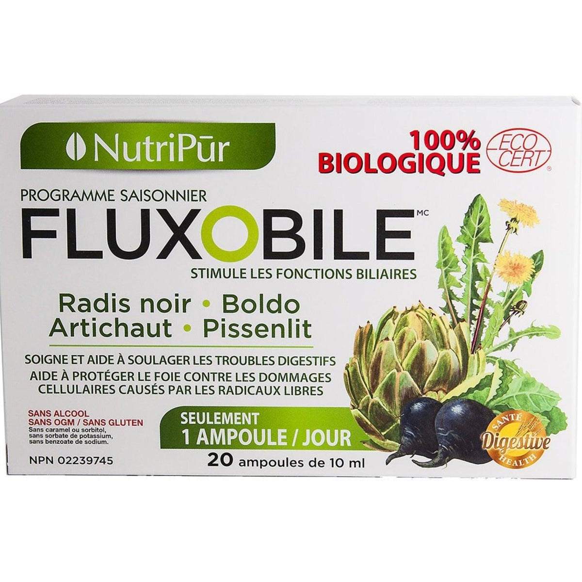 Nutripur Flux O Bile 20 Ampoules Supplements - Detox at Village Vitamin Store