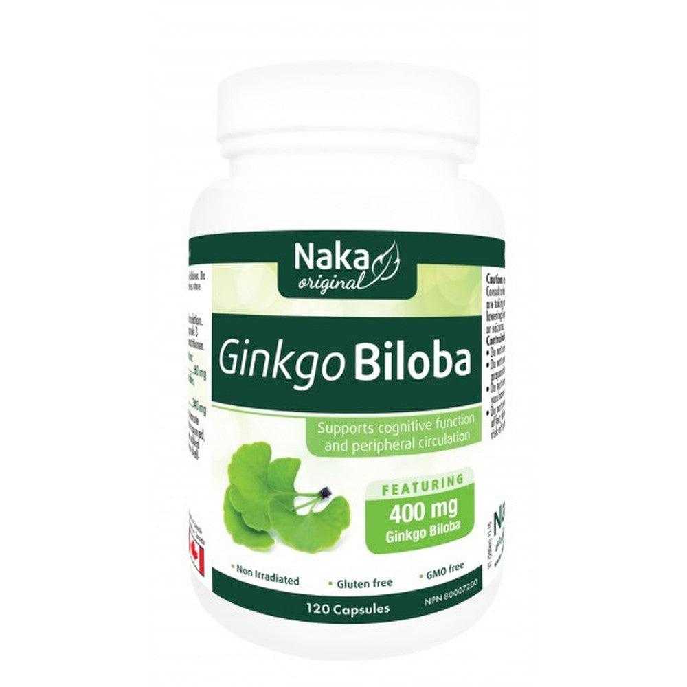 NAKA Ginkgo Biloba 400mg 120 Caps Supplements - Cognitive Health at Village Vitamin Store
