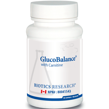 Biotics Research GlucoBalance with Carnitine 180 caps Supplements - Blood Sugar at Village Vitamin Store