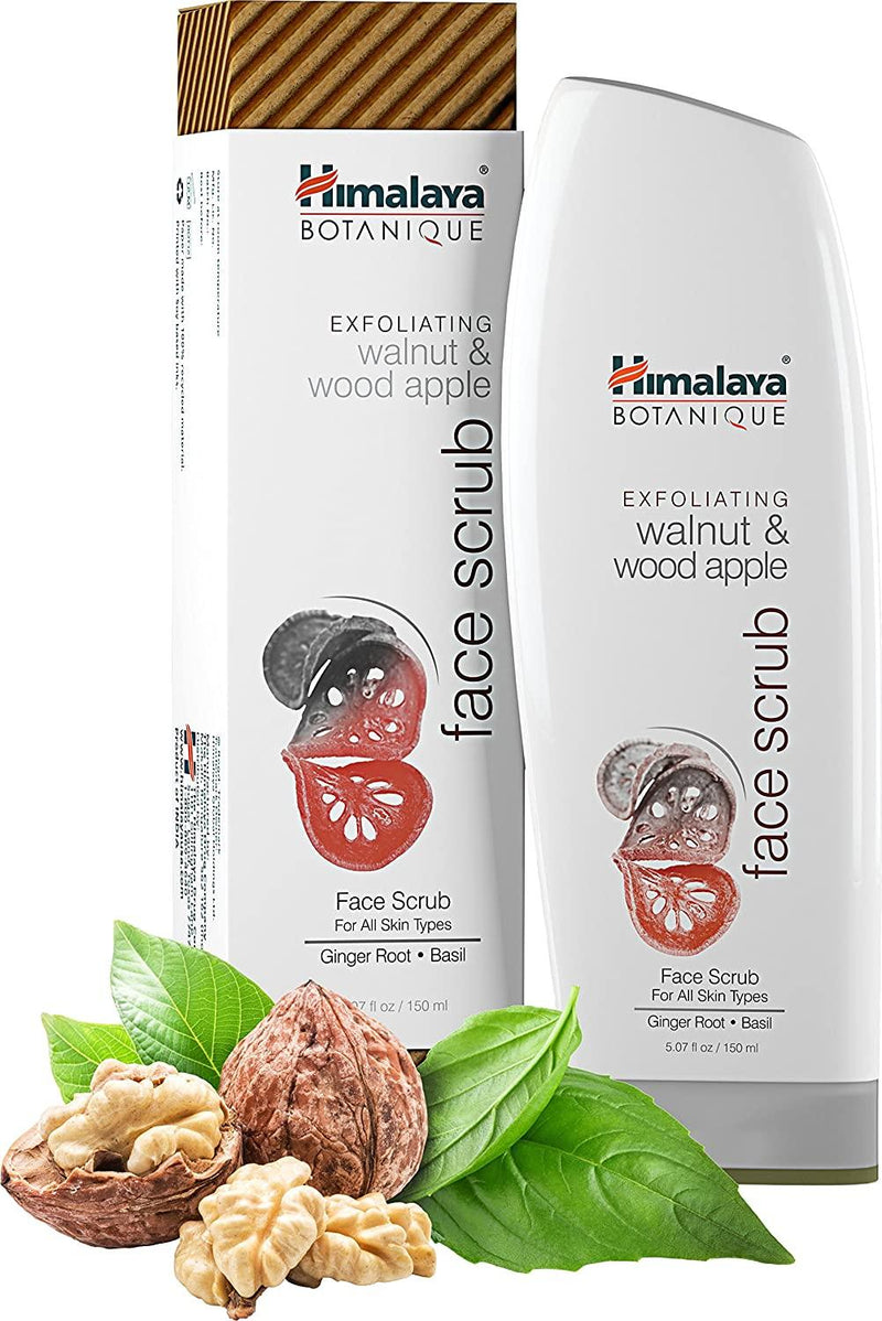Himalaya Botanique Exfoliating Walnut & Wood Apple Face Scrub 150ml Face Cleansers at Village Vitamin Store